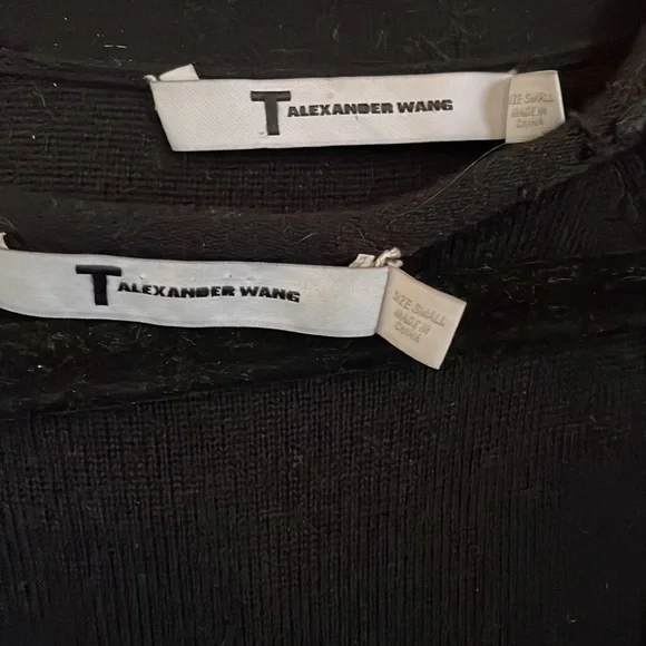 T by Alexander Wang Color Block Knit Set (Cardigan + Tunic Dress), Size Small - Picture 3 of 8